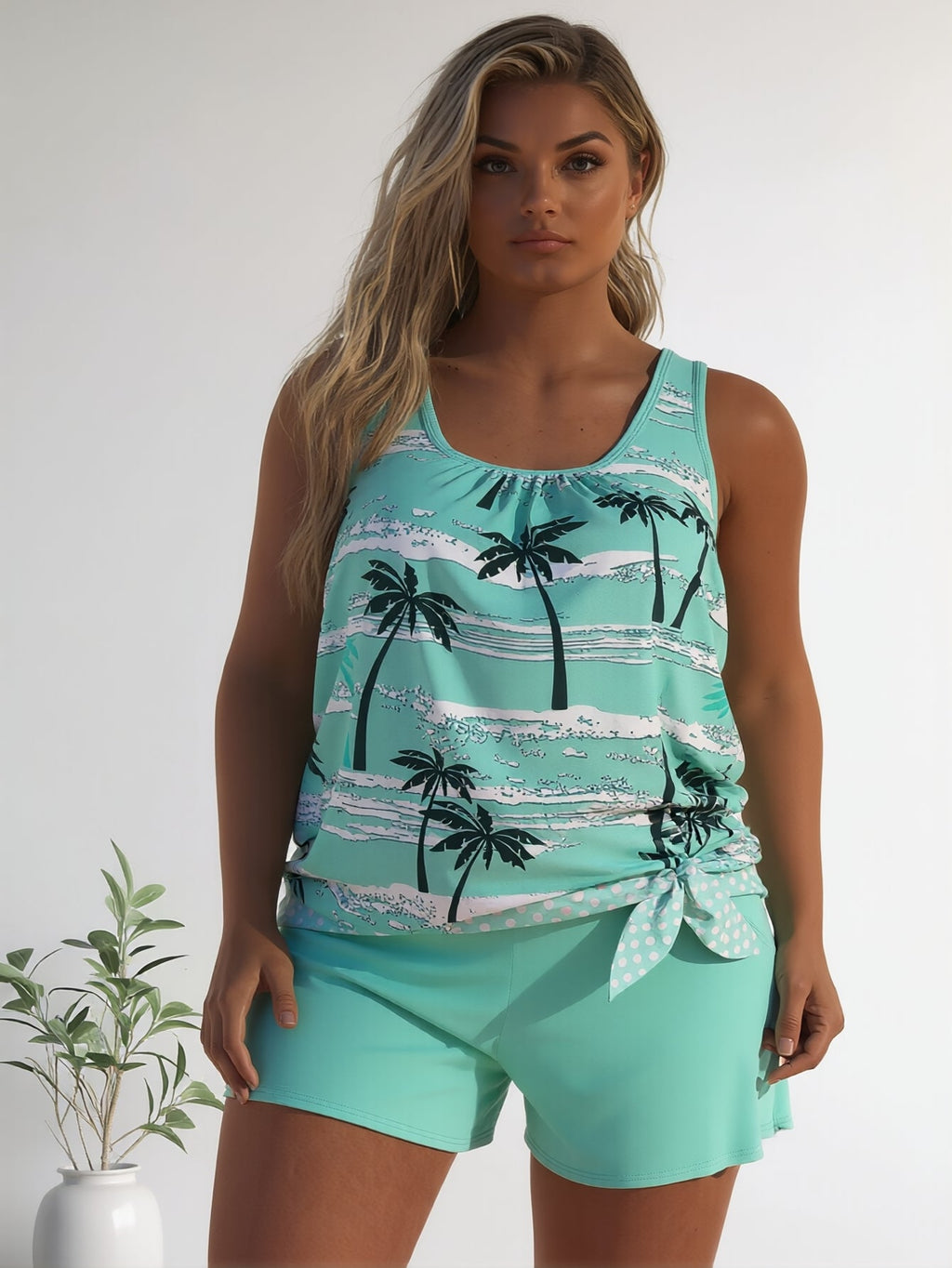Women's Plus Size One-Piece Swimsuit