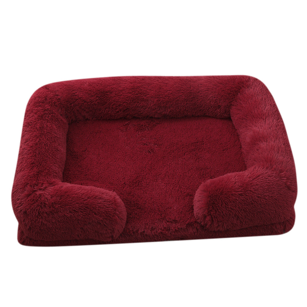 Casa de peluche redonda y cerrada para mascotas — 10 colores, tallas S–XXL