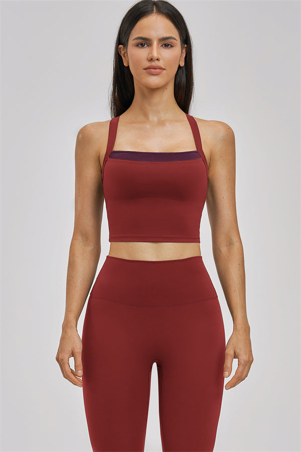 Conjunto de 2 piezas de camiseta de tirantes y leggings Seraphine