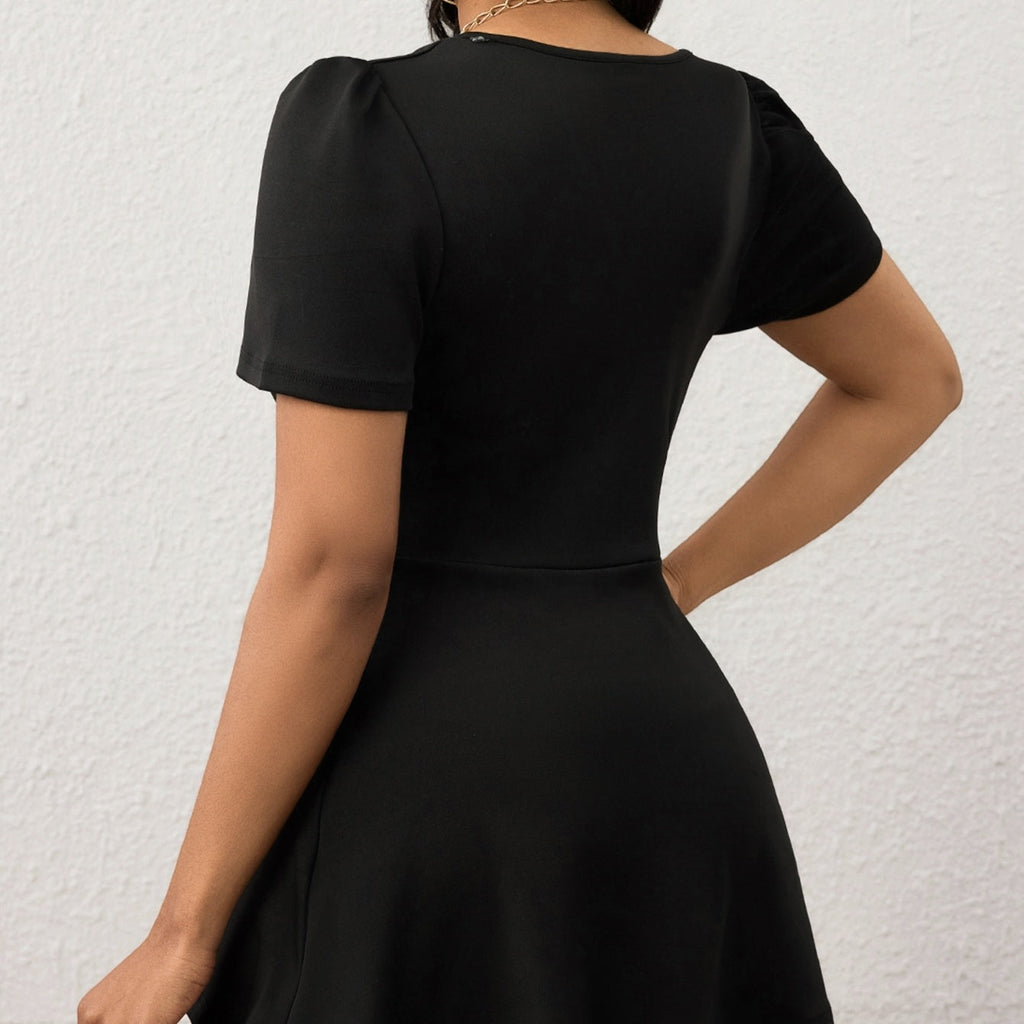 Women's V-neck Temperament Versatile Solid Color sleeved shirt top