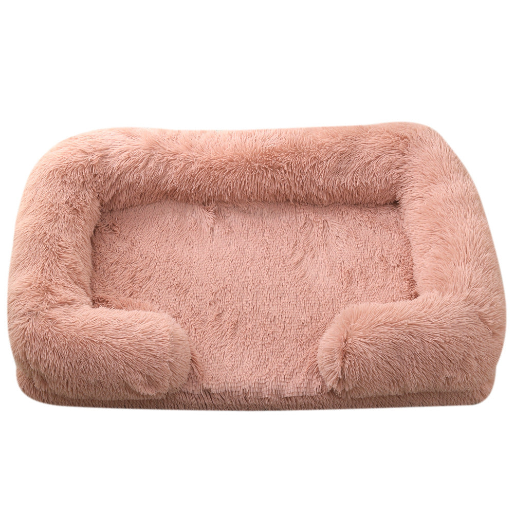 Casa de peluche redonda y cerrada para mascotas — 10 colores, tallas S–XXL