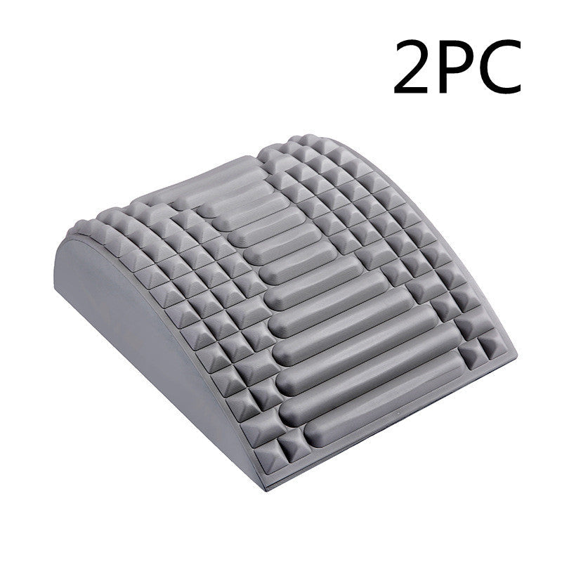 Almohada de estiramiento de espalda, soporte lumbar y cervical, masajeador para cuello, cintura, espalda, ciática, hernia de disco, alivio del dolor, masaje, relajación