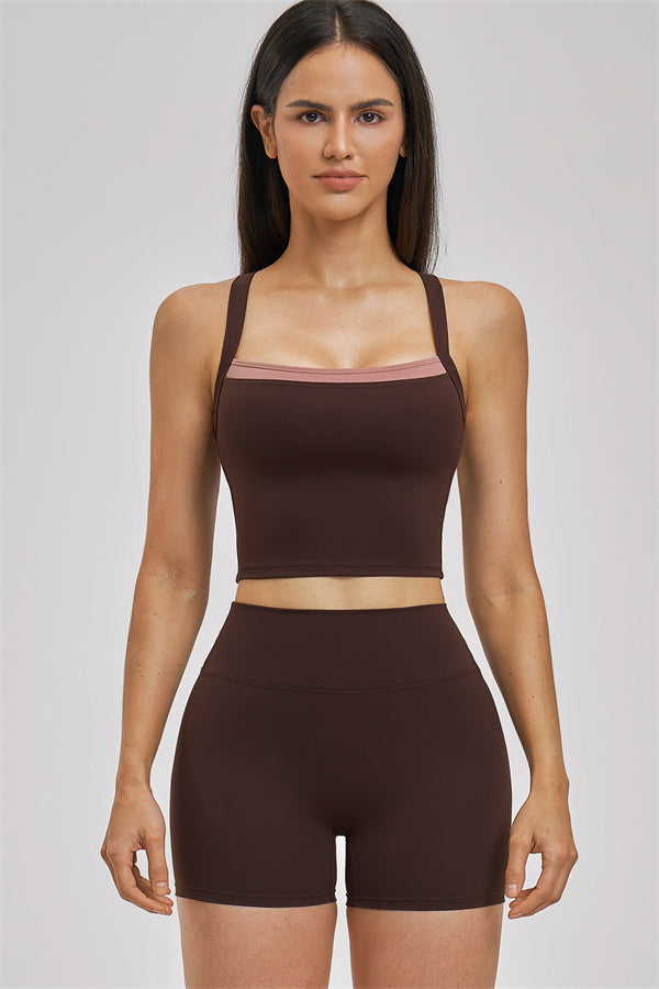 Conjunto de 2 piezas Seraphine: Camiseta sin mangas y shorts