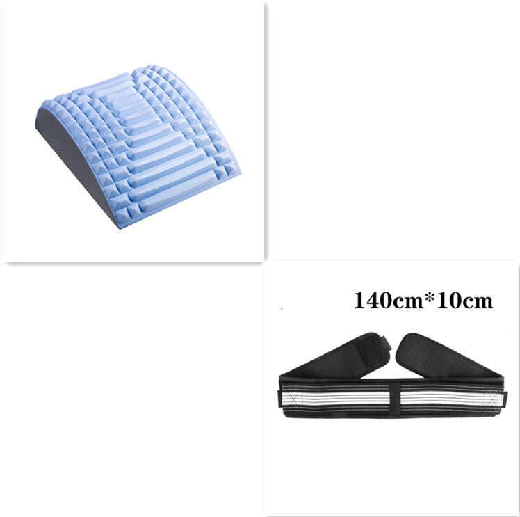 Almohada de estiramiento de espalda, soporte lumbar y cervical, masajeador para cuello, cintura, espalda, ciática, hernia de disco, alivio del dolor, masaje, relajación