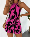 Women's Elastic-Neckline Lace-Up Sexy Jumpsuit