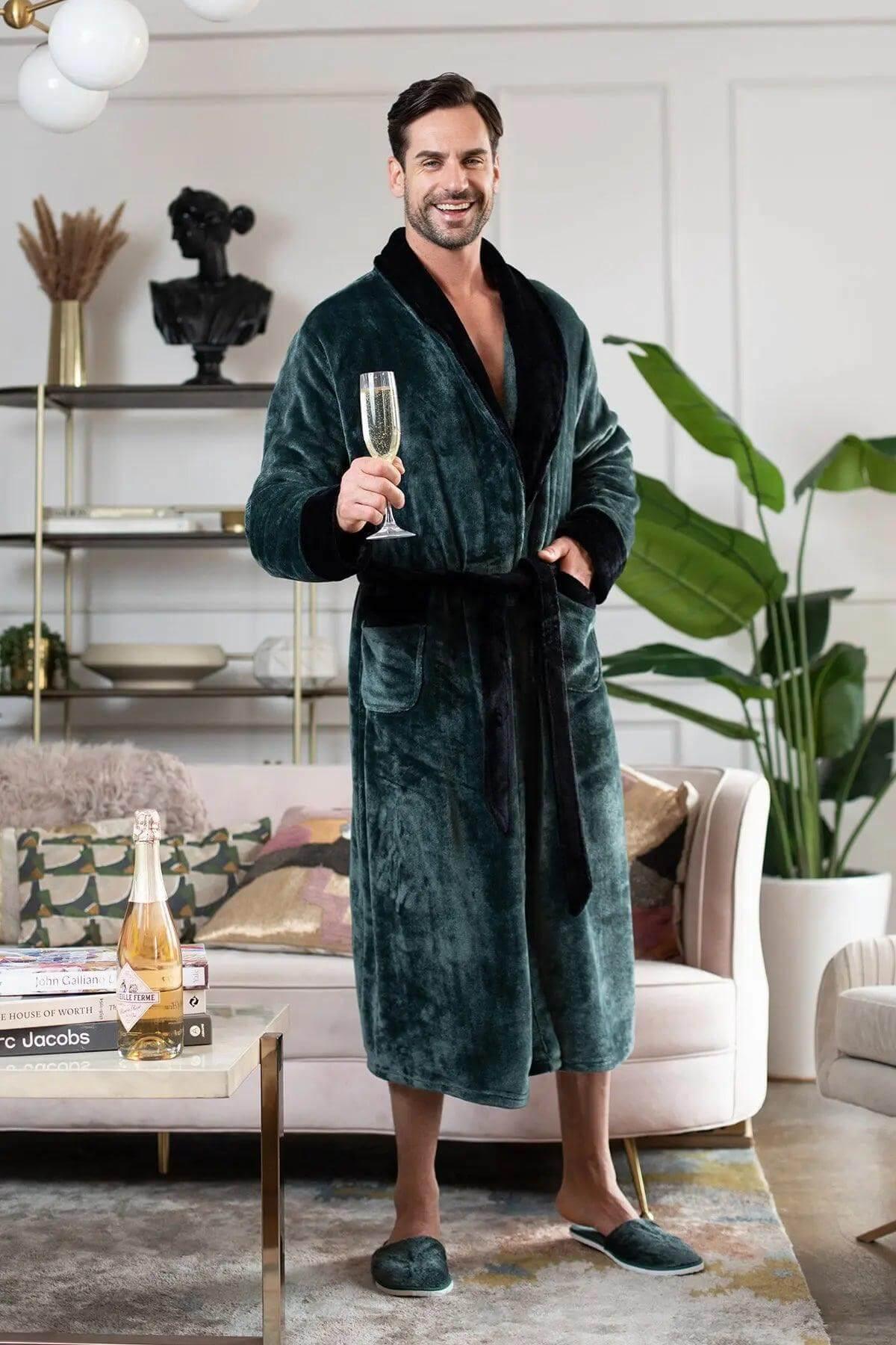 Batas de felpa acogedoras para hombres – Hechas para la comodidad, diseñadas para durar