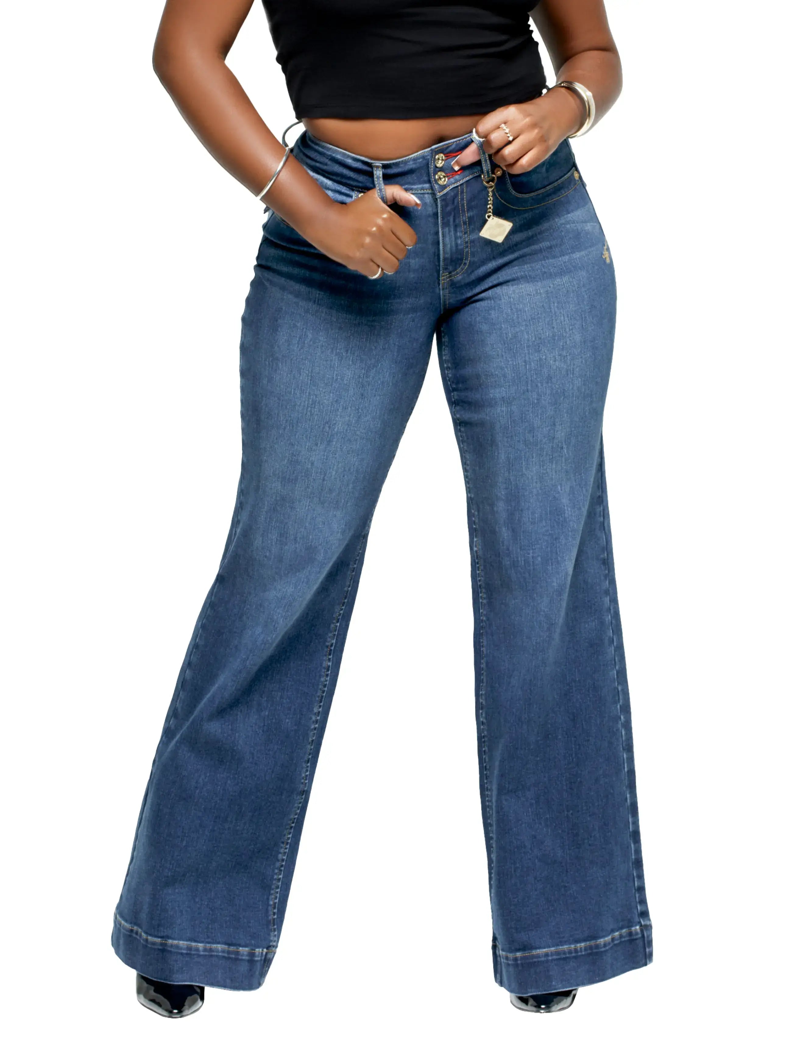 Vaqueros de pierna ancha Forbidden Fit - Lavado Savage