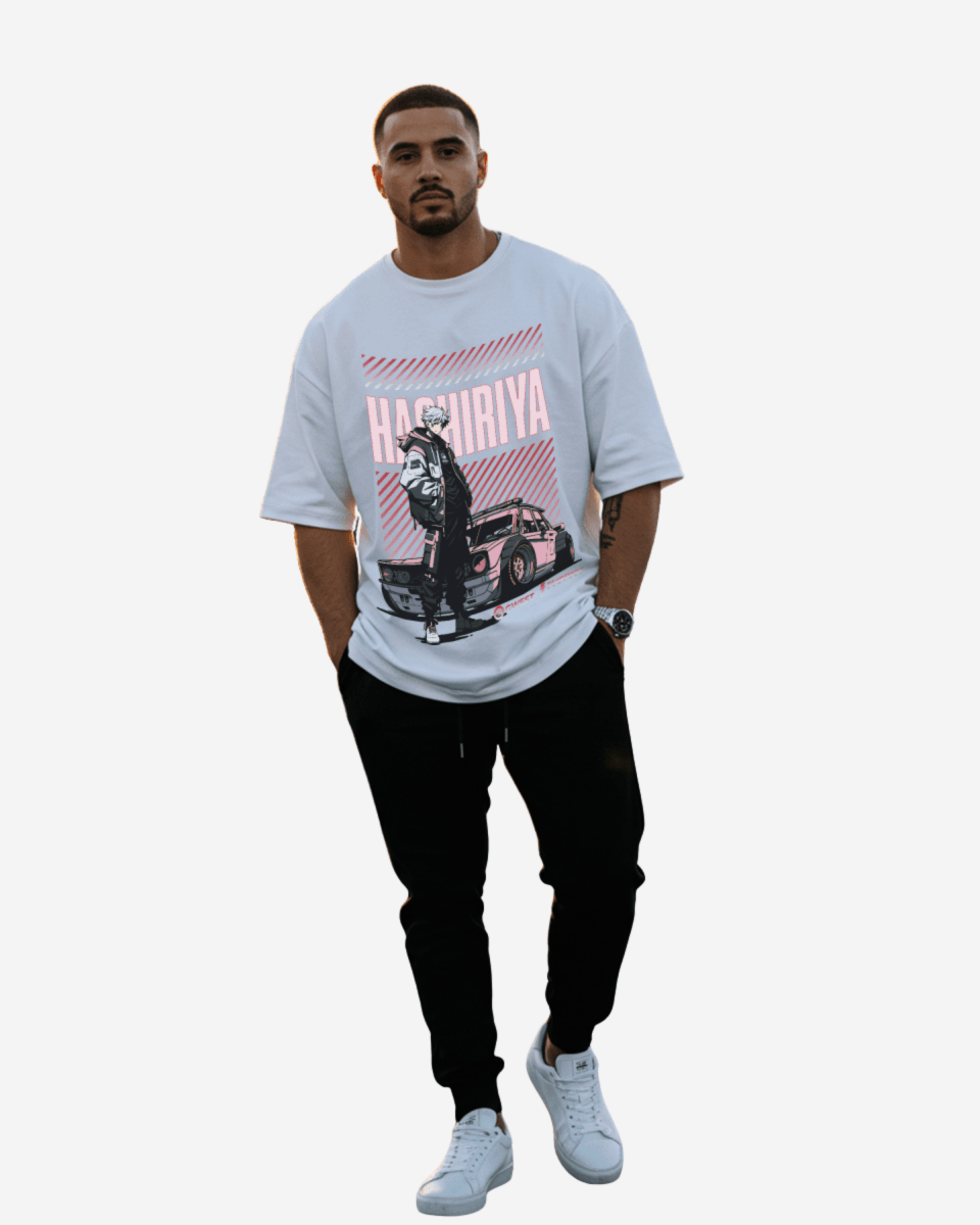 Camiseta de hombre extragrande G West Hashiriya