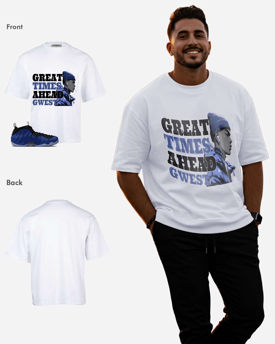 Camiseta extragrande para hombre G West Great Times Ahead