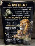 Manta para Hijo – Regalo de Consuelo y Calidez de Papá Manta Acolchada de Forro Polar Sherpa NTTDsp