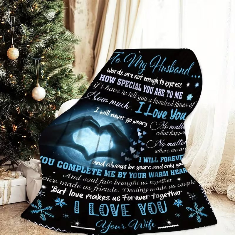 MANTA PARA MI ESPOSO DE PARTE DE SU ESPOSA – REGALO DE COMODIDAD Y CALOR