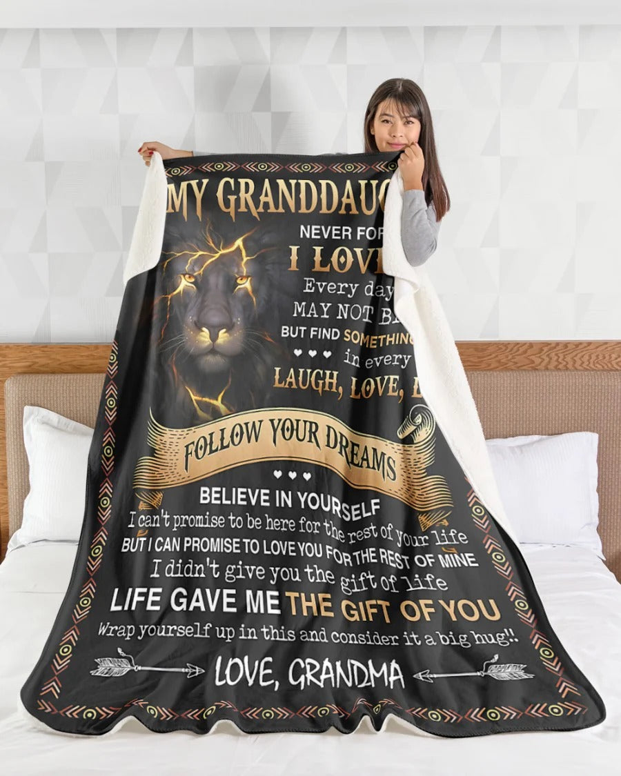 MANTA PARA NIETA – REGALO DE CONSUELO Y CALIDEZ DE LA ABUELA Manta acolchada de felpa sherpa hnds00 (SKUB09-41)