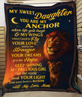 To My Sweet Daughter Blanket – A Snuggly Hug from Mom