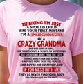 APRIL - I'M A SPOILED GRANDDAUGHTER OF A CRAZY GRANDMA - From Grandma - NGHL04 (SKU-GMD1-NTT04)