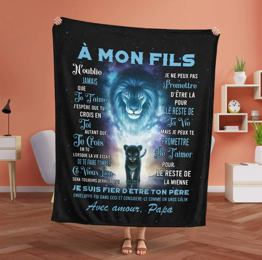 Manta de regalo especial para tu hijo - De papá