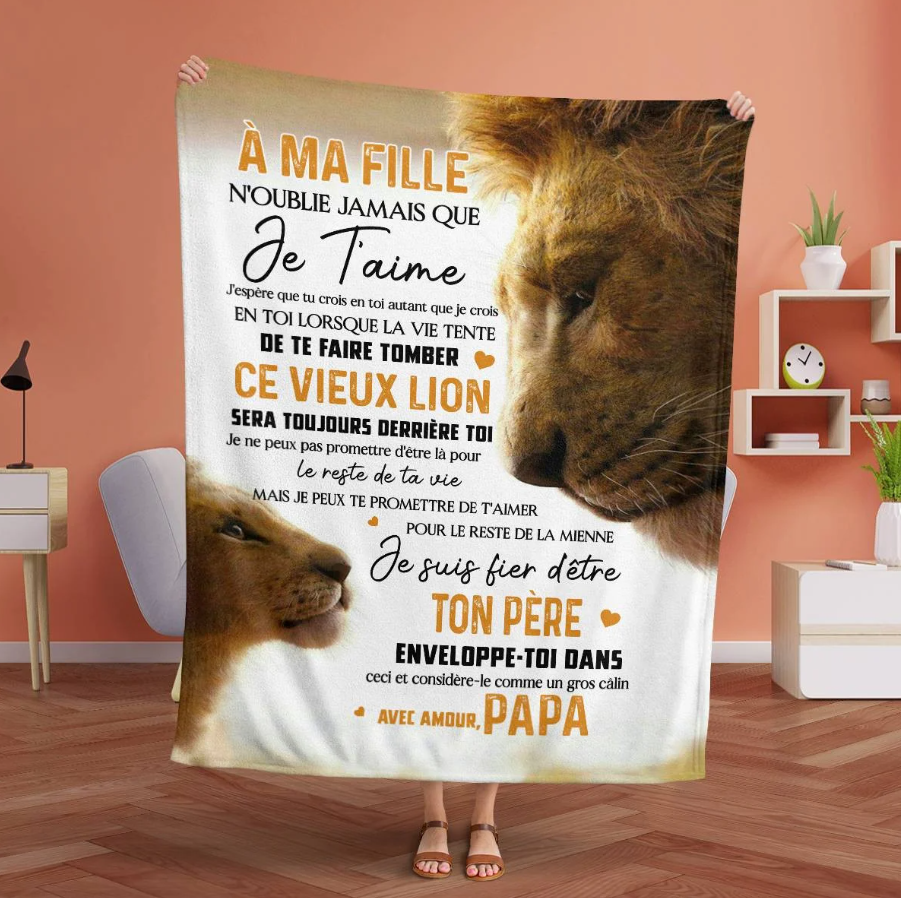 Manta de Regalo Especial para Tu Hija - De Papá