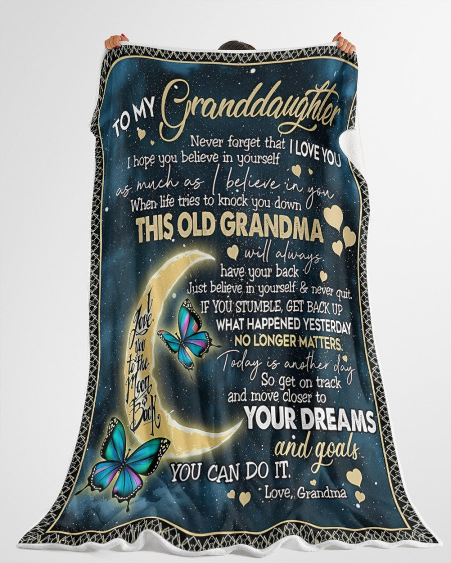 MANTA PARA NIETA – REGALO DE CONFORT Y CALIDEZ DE LA ABUELA Manta acolchada de felpa sherpa NGHL00 (SKUB-BLK-GMD2)