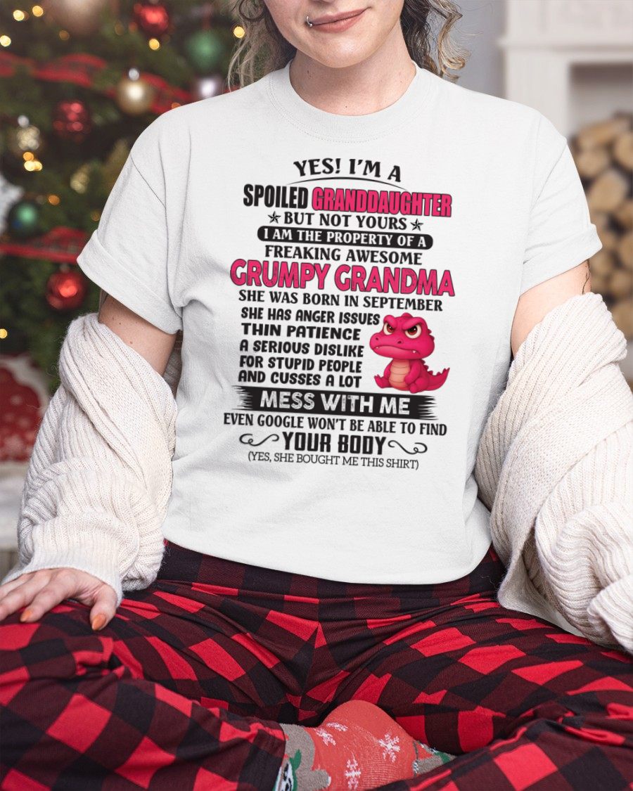 SEPTEMBER - YES, I'M A SPOILED GRANDDAUGHTER - GIFT FROM GRANDMA - NGHL09 (SKU09-96-09)