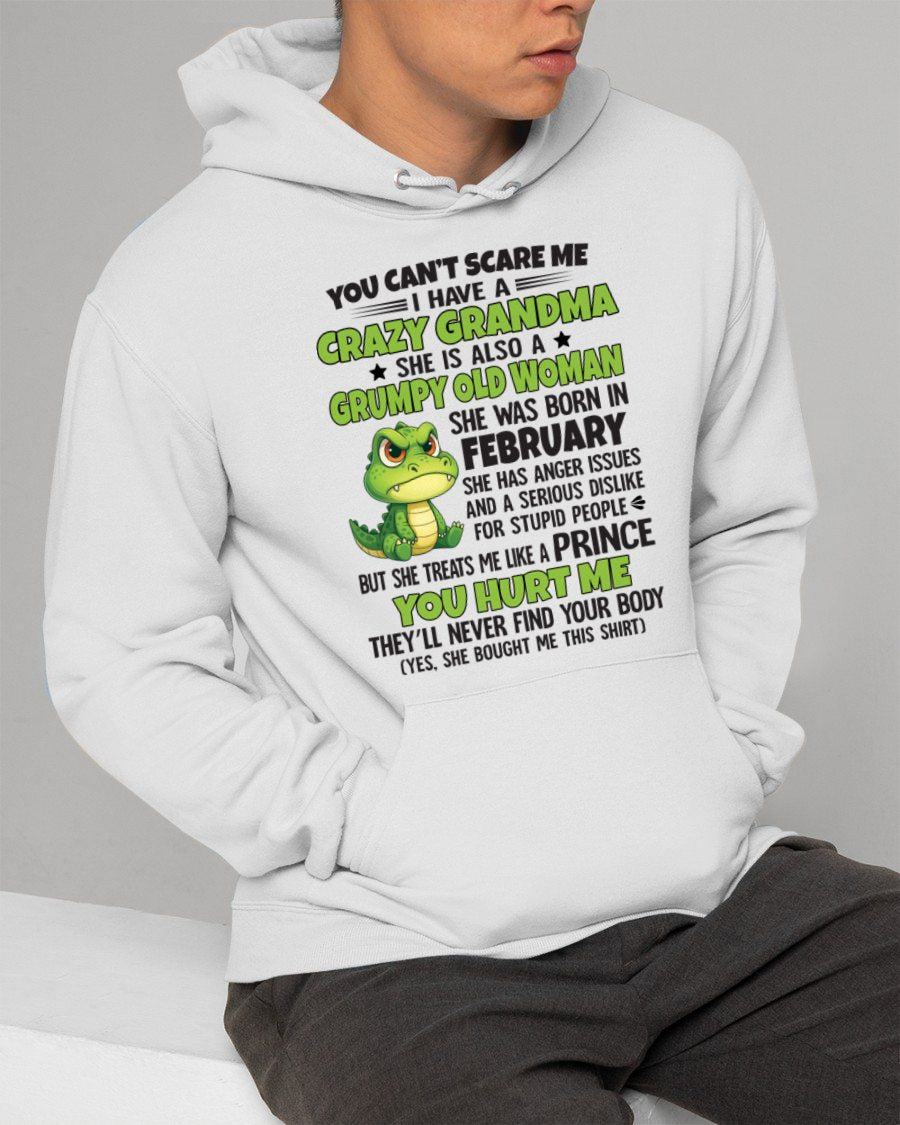 FEBRUARY - YOU CAN'T SCARE ME - FOR GRANDSON - GIFT FROM GRANDMA - NGHL02 (SKU09-85-02)