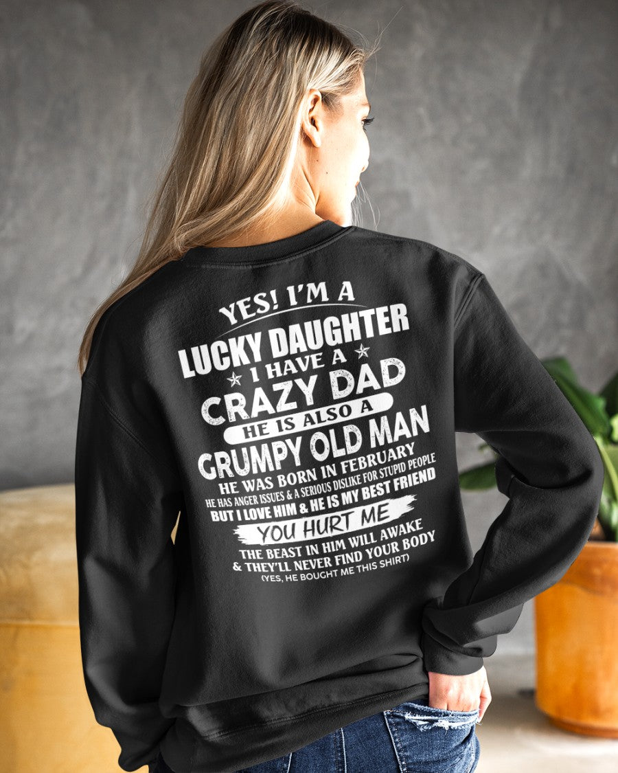 February - Awesome Grumpy Old Dad - Special gift for your daughter From Dad - NGHL02 (SKU10-50-02)