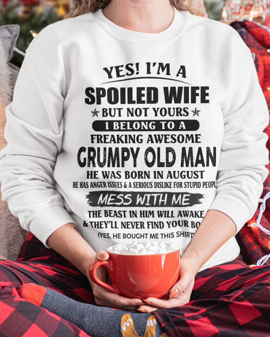 Grumpy Old Man August – Perfect gift for wife From Husband – NGHL08 (SKU08-63-08)