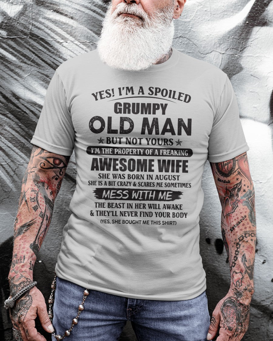 Awesome wife August - Perfect gift for your husband - NGHL08 (SKU96-68-08)