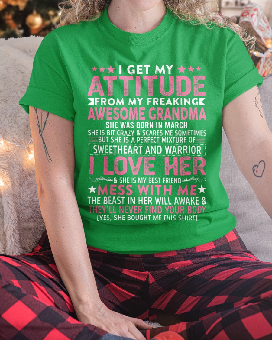 I GET MY ATTITUDE FROM MY GRANDMA MARCH EDITION – FROM GRANDMA TO GRANDDAUGHTER NGHL03 (SKU07-163-03)