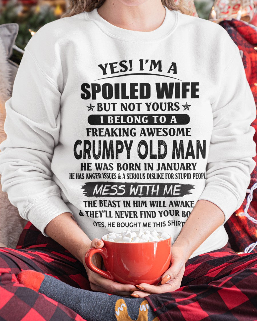 Grumpy Old Man January – Perfect gift for your wife From Husband – NGHL01 (SKU08-63-01)