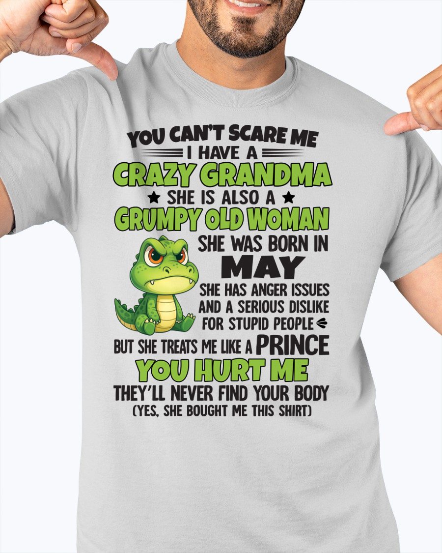 MAY - YOU CAN'T SCARE ME - FOR GRANDSON - GIFT FROM GRANDMA - NGHL05 (SKU09-85-05)