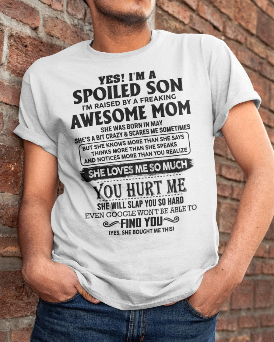 May - Awesome Mom - Perfect Gift For Son From Mom - NGHL05 (SKU-SPW-05)