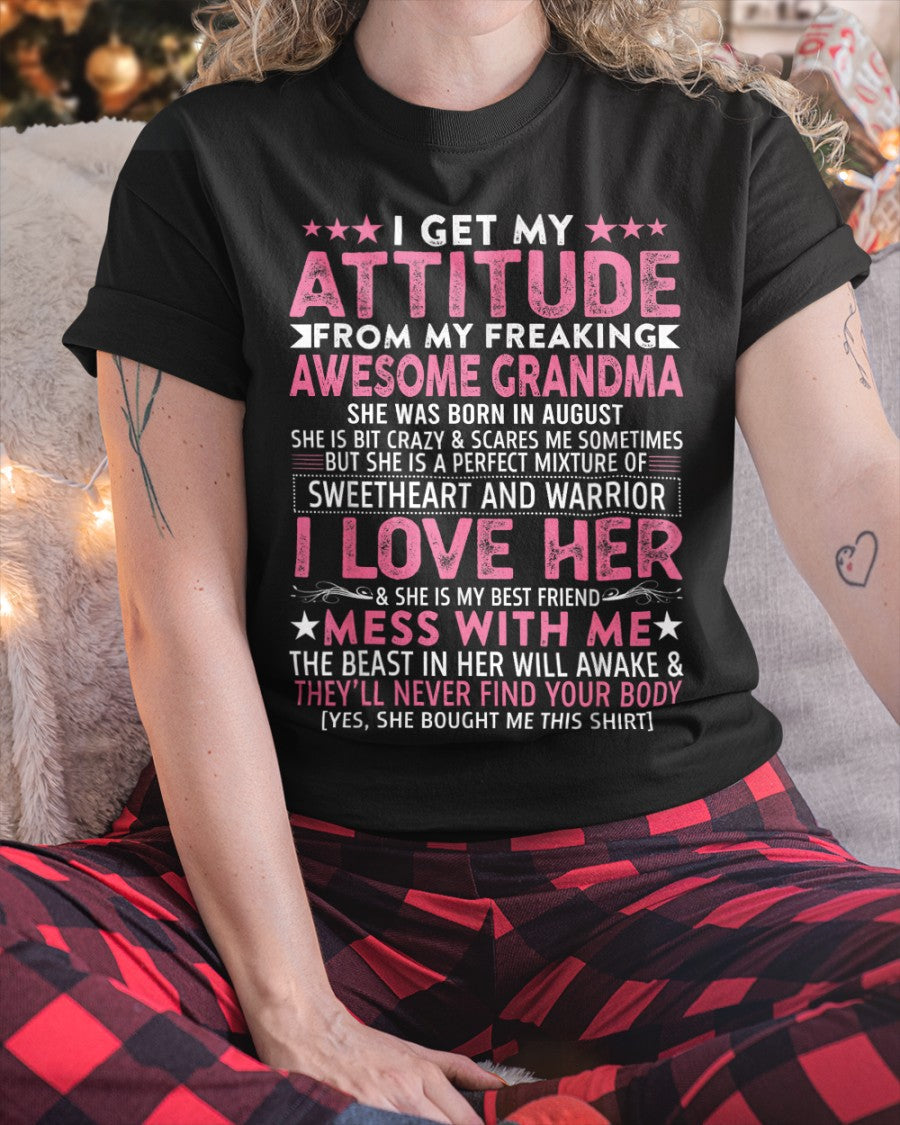 I GET MY ATTITUDE FROM MY GRANDMA AUGUST EDITION – FROM GRANDMA TO GRANDDAUGHTER NGHL08 (SKU07-163-08)