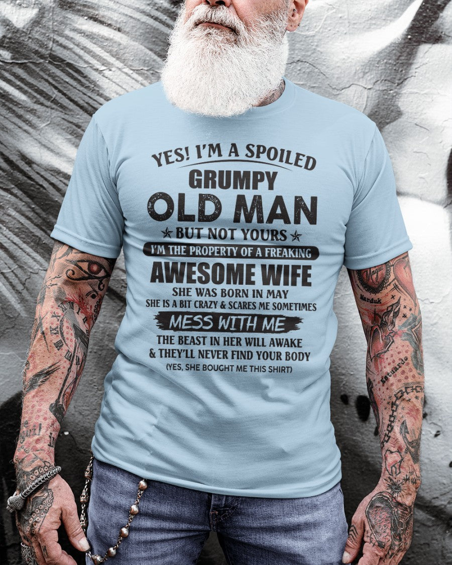 Awesome wife May - Perfect gift for husband from wife - NGHL05 (SKU96-68-05)