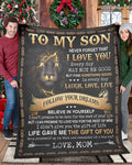 BLANKET FOR SON - GIFT FROM MOM - COMFORT & WARMTH GIFT (SKUB09-12)