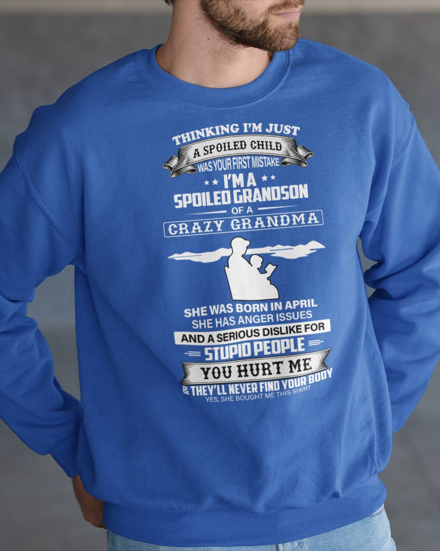 Spoiled by Grandma Shirt April Edition – From Grandma to Grandson NGHL04 (SKU-GMS2-04)
