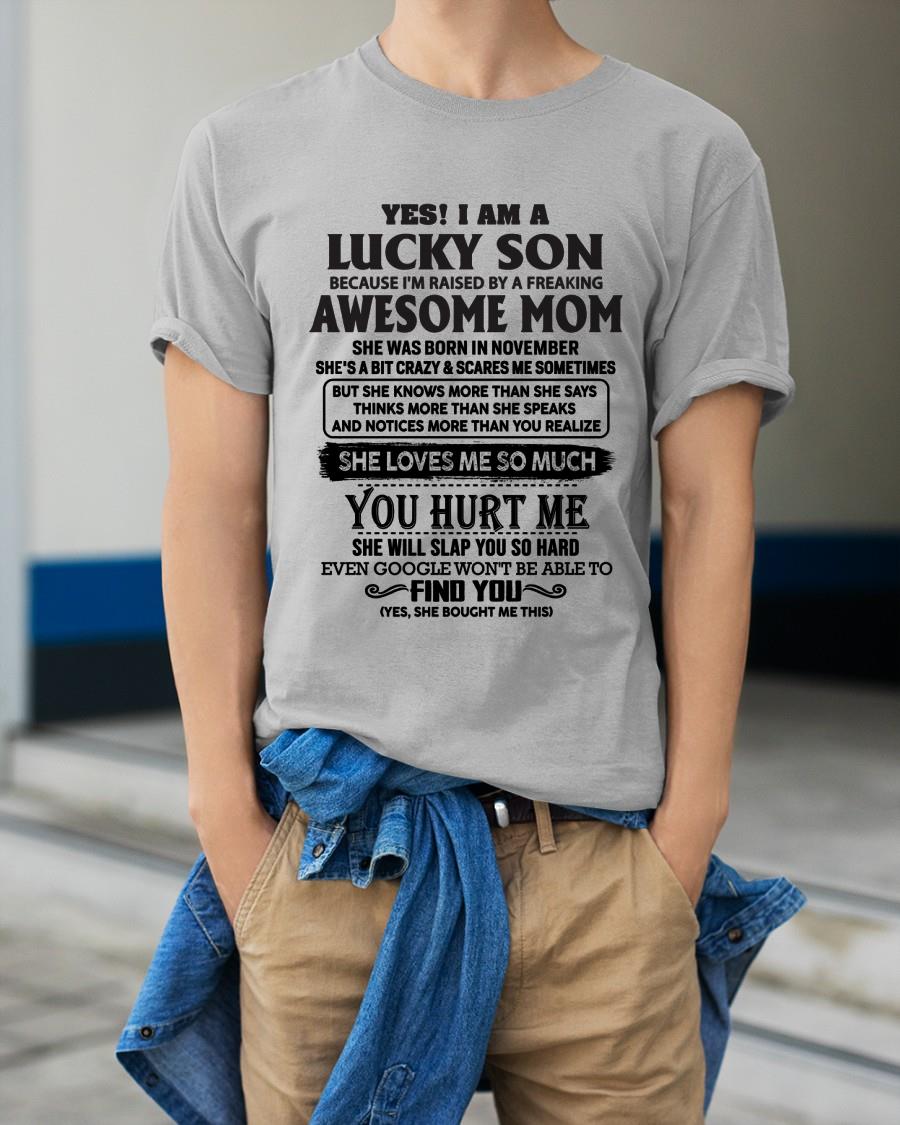 November - Yes! I'm A Lucky Son - Perfect gift for your son (SKU-LKW-11)