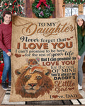 Special Gift For Your Daughter Blanket - From Dad