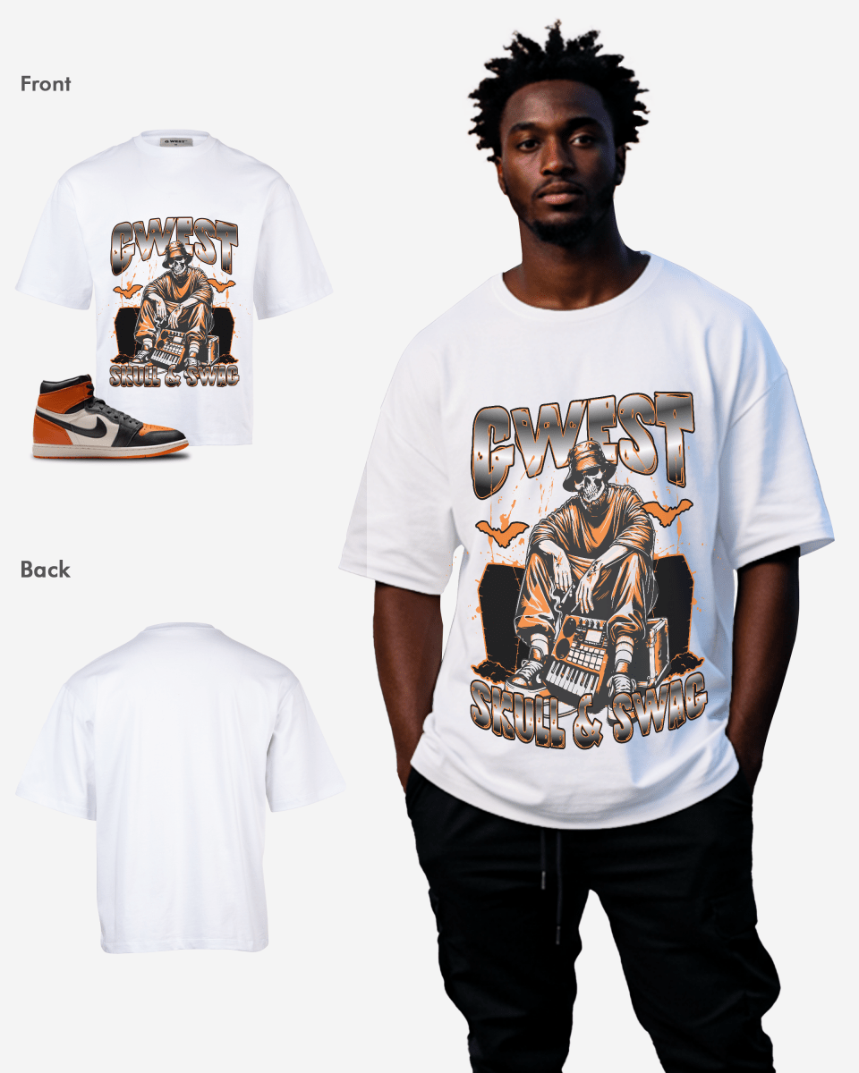 Camiseta extragrande para hombre G West Skull & Swag