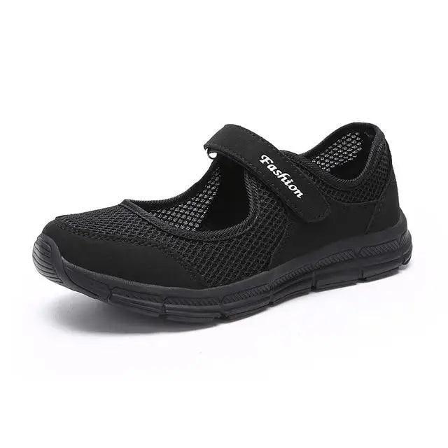Zapatillas deportivas de mujer transpirables de verano, malla elegante y cómodas a la moda