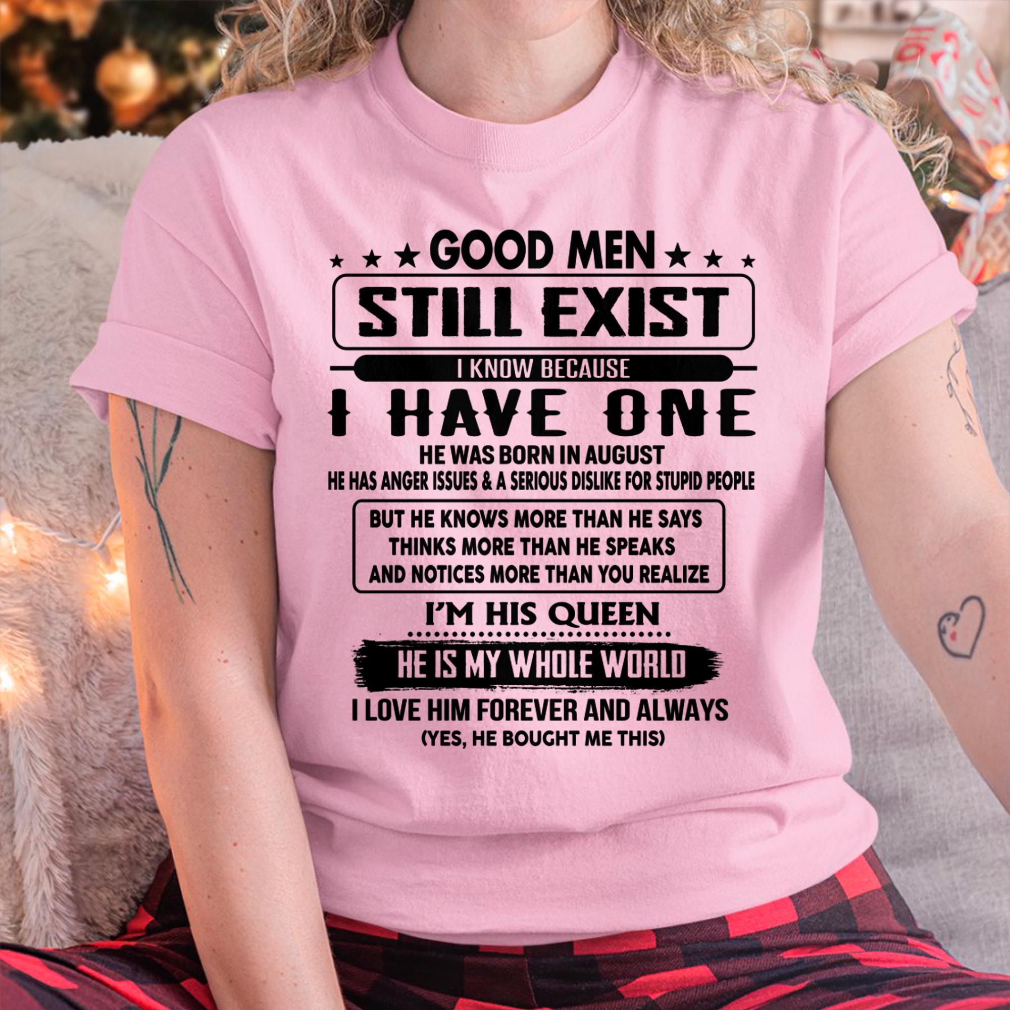 August - Good men Still Exist - gift for your girlfriend, wife from Husband - NGHL08 (SKU-GM-08)