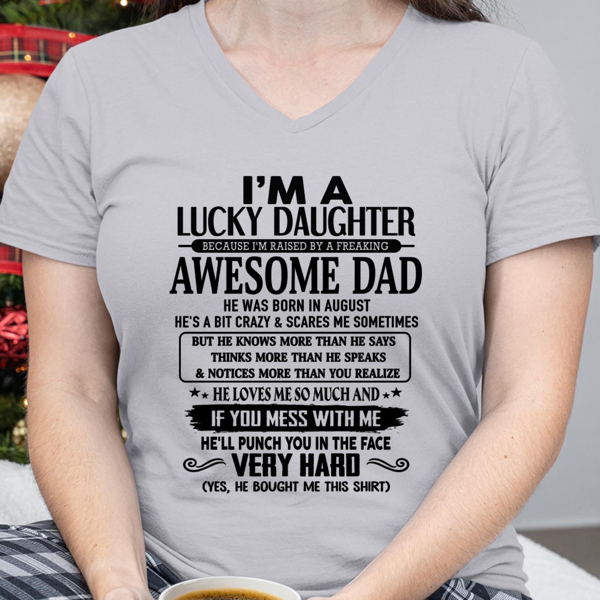 Agosto - Soy una hija afortunada - Regalo para mi hija de papá - NGHL08 (SKU-TLUCKYDD-08)