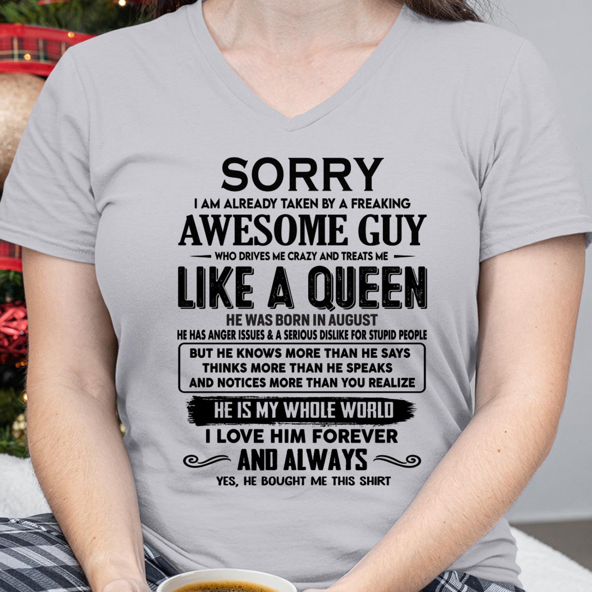Agosto - Lo siento, ya estoy ocupada con un chico increíble - Regalo para mi esposa de su esposo - NGHL08 (SKU-SRG-08)
