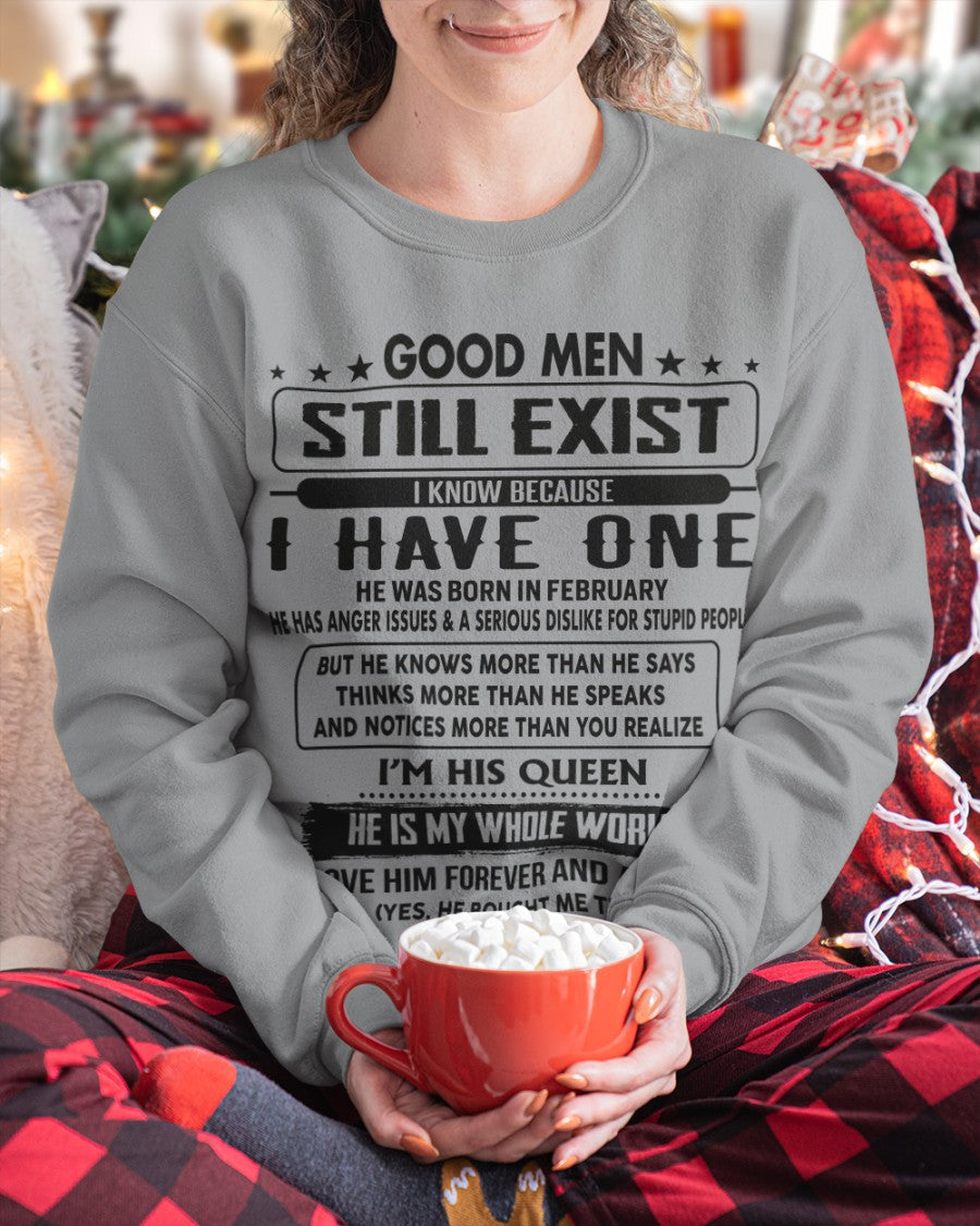 February - Good men Still Exist - gift for your girlfriend, wife from Husband - NGHL02 (SKU-GM-02)