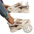 Womens Mesh Platform Sneakers Breathable Chunky Shoes
